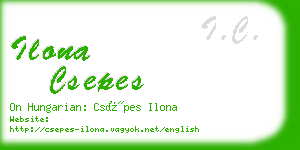 ilona csepes business card